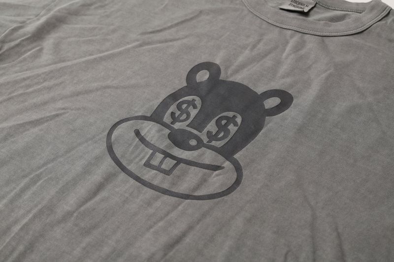 MOUSE LS TEE PIGMENT DYED - GREY