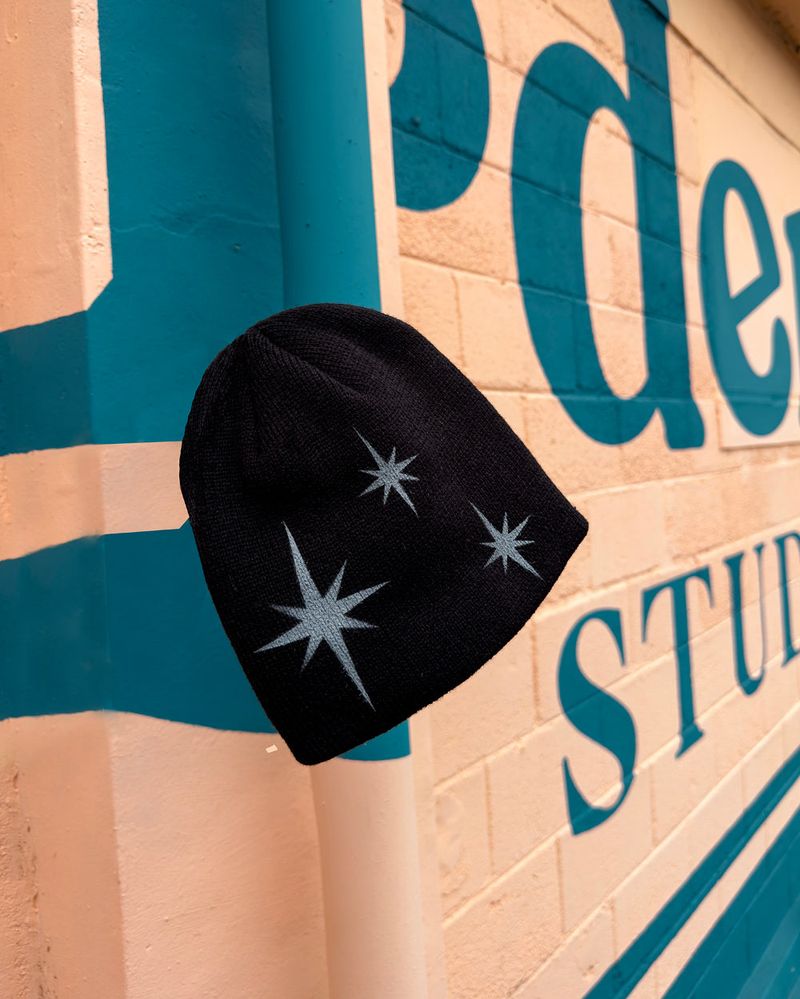 Y2K Star Logo Embroidered Short Beanie