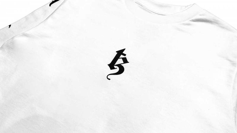 BE TREZ LS TEE - WHITE