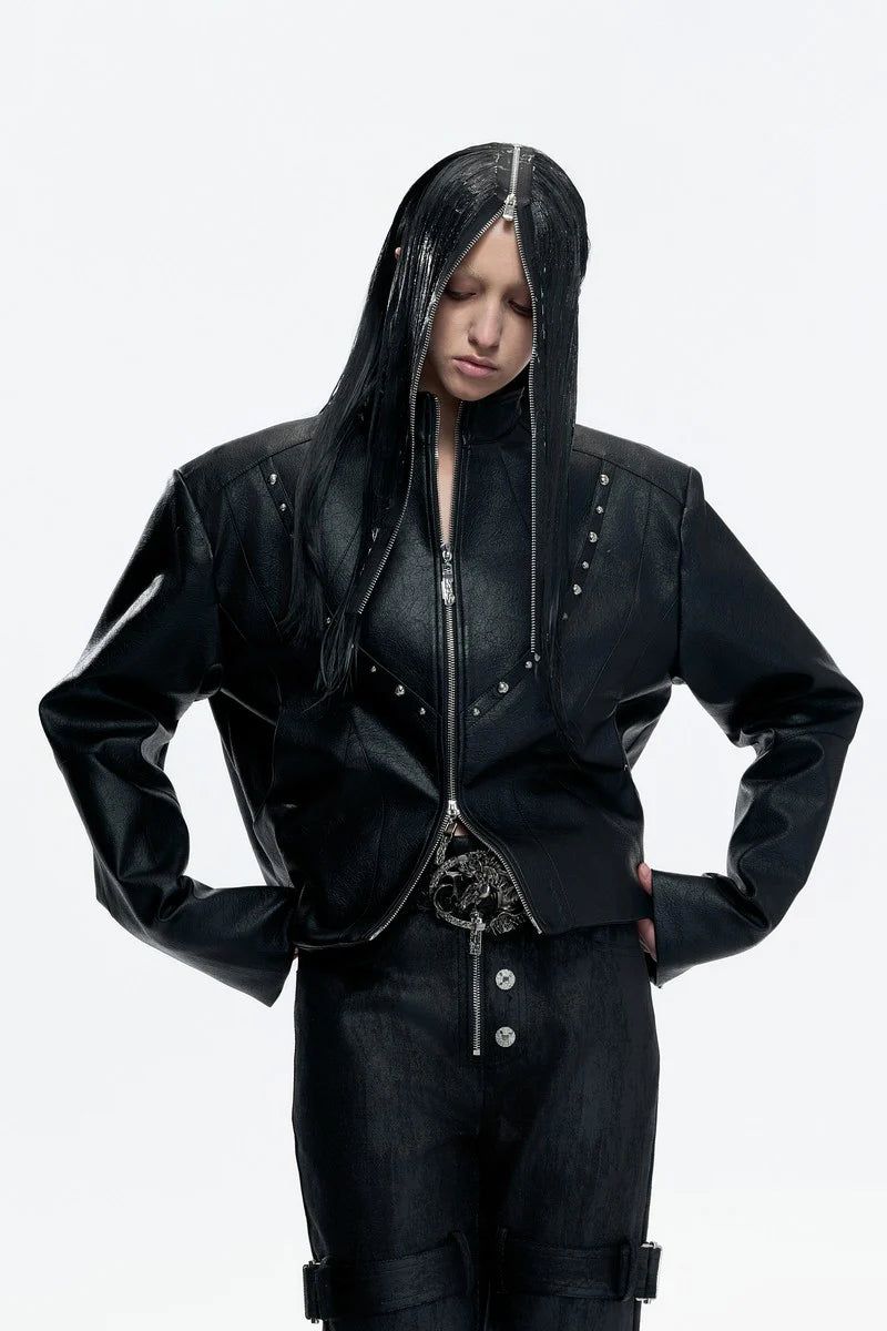 Argue Cultureの「Waxed Studded Zip Jacket（Jackets/Outerwear）」