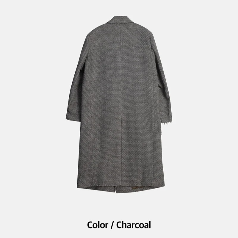 [F/W] Tweed cutting wool coat(2color)