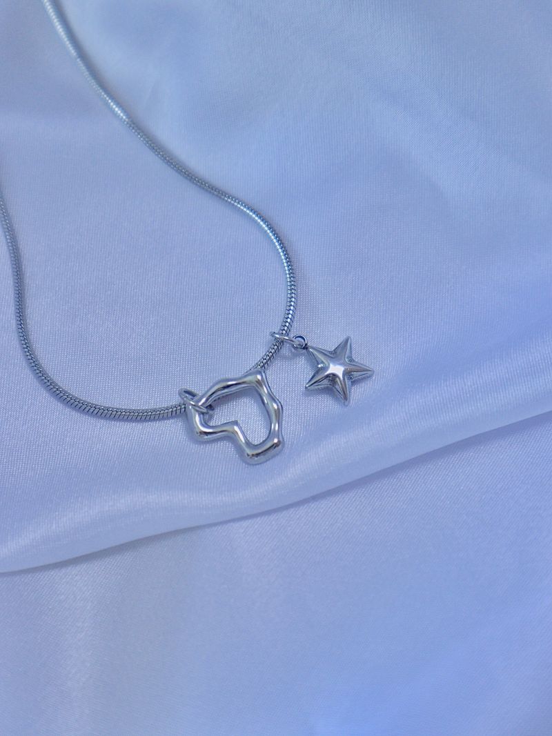 heart star ring necklace