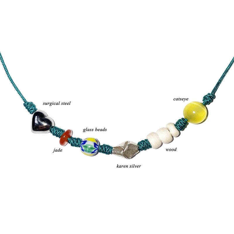 blue-green gemstone necklace