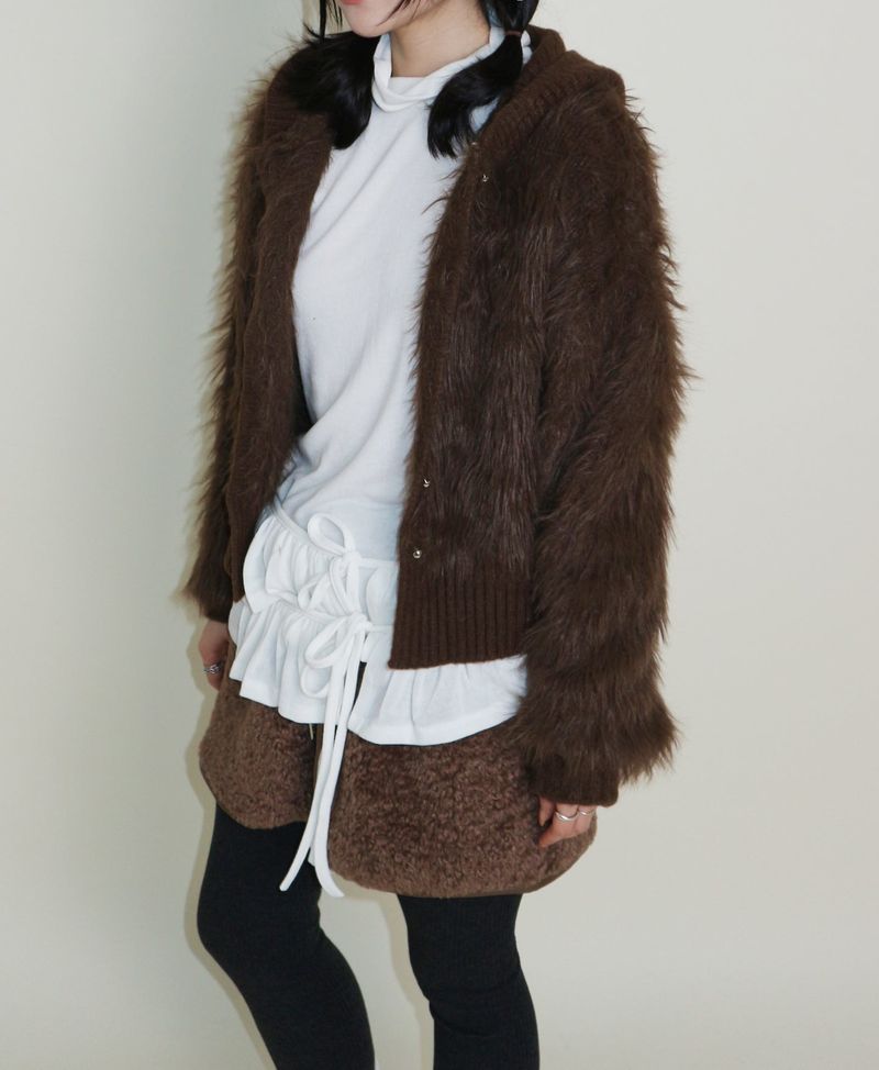 Yves Double Frill Layered Shea Turtleneck (Turtleneck)