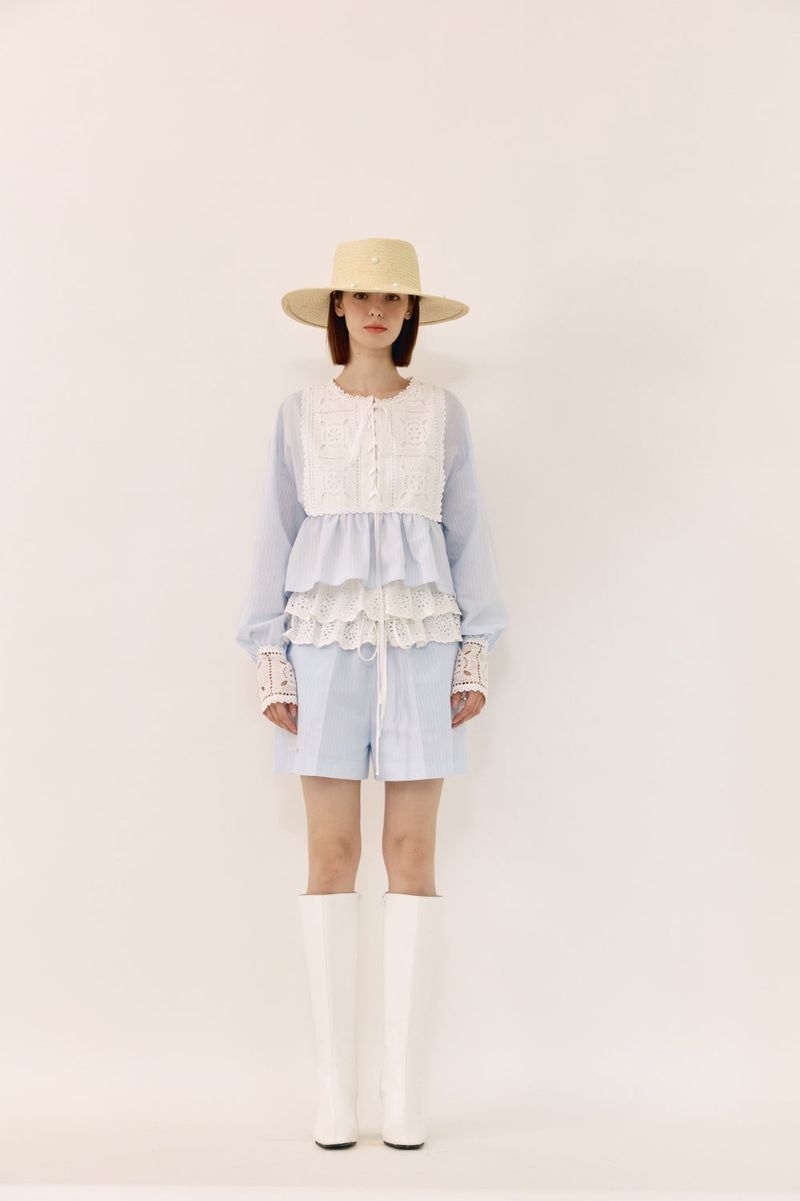 Cotton lace shirt