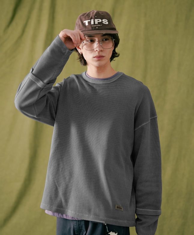 WV PROJECT(ダブリューブイ プロジェクト)の「26SS★ Welldone Waffle Long Sleeve(Tops)」