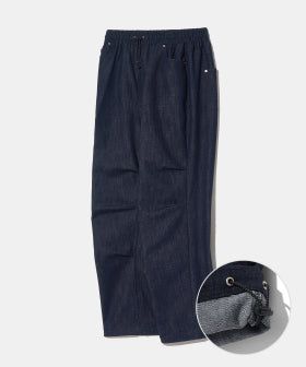 アンモディファイドデニムストリングワイドパンツ P16  ブルーデニム