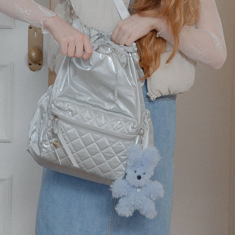 MELLO QUILTING BACK PACK (SILVER)