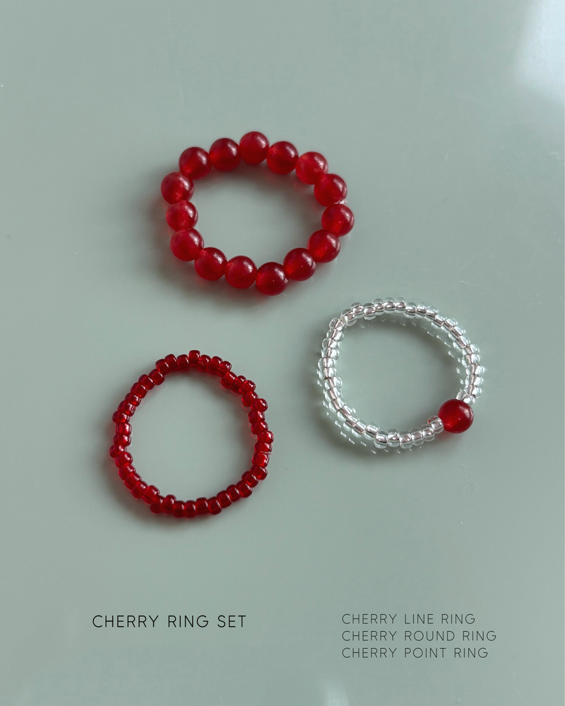 Cherry Ring Set (3 piece)