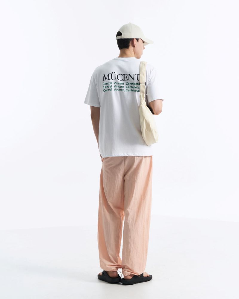 SLOGAN HALF T (Crop, Loose fit)