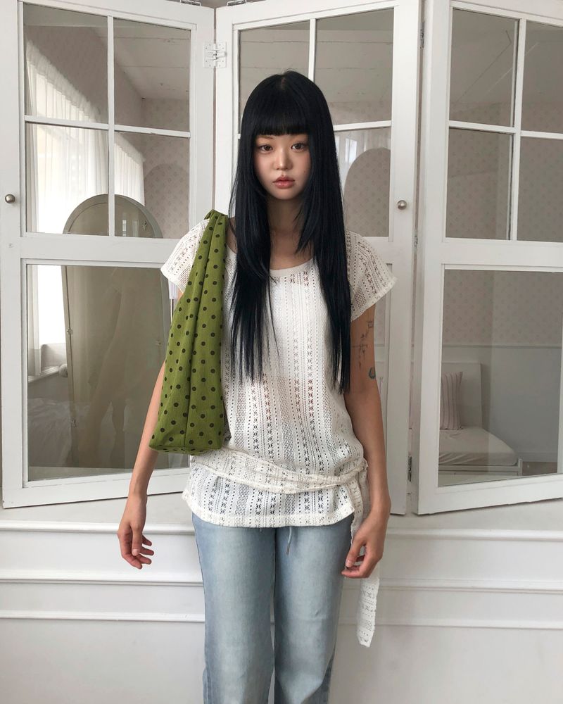 Elco Crochet Short Sleeve T-Shirt