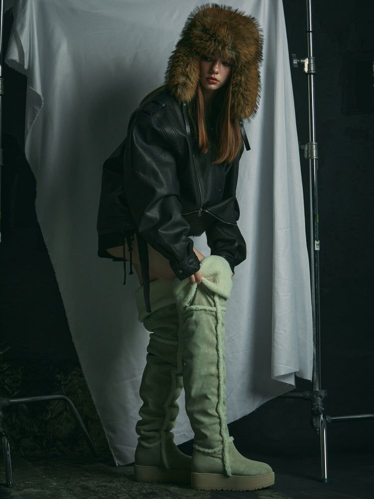 SHEARLING LONG BOOTS