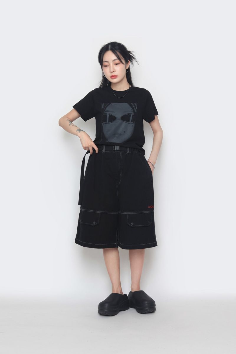 Stone Local Belt Bermuda Pants