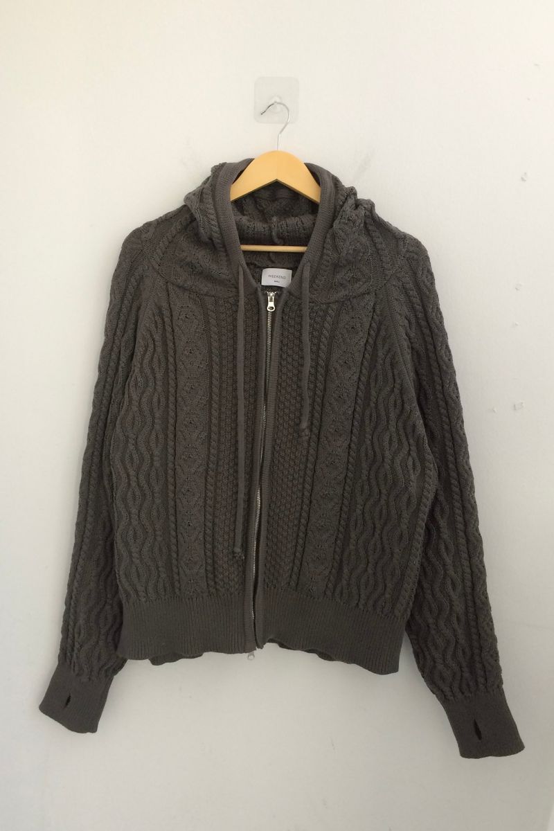 Two Way Cozy Textured Knit Hood
