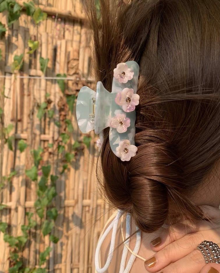 Summer flower hair claw