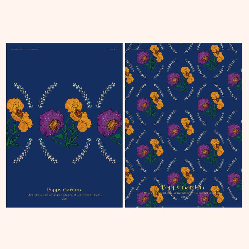 Color Poppy (Deco Paper) A3 POSTER