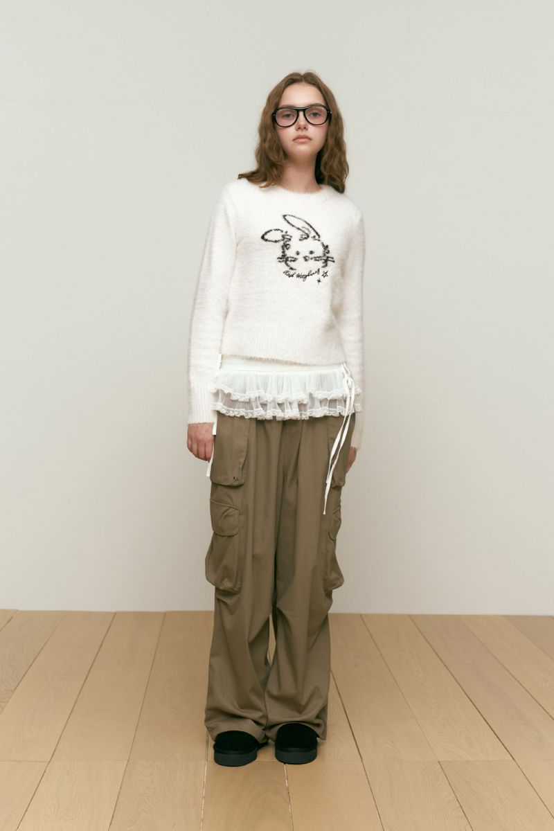 WITTY BUNNY JACQUARD KNIT [IVORY]