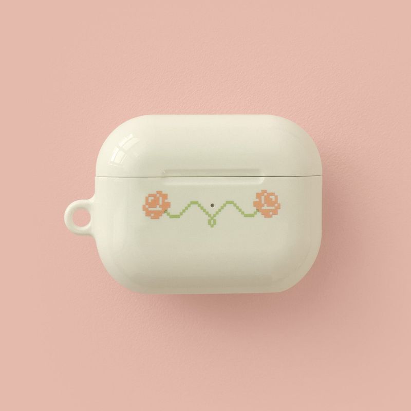 Organize a bit（オーガイナズ ア ビット）の「oab フラワーairpodsケース (アイボリー)（スマホグッズ/小物）」