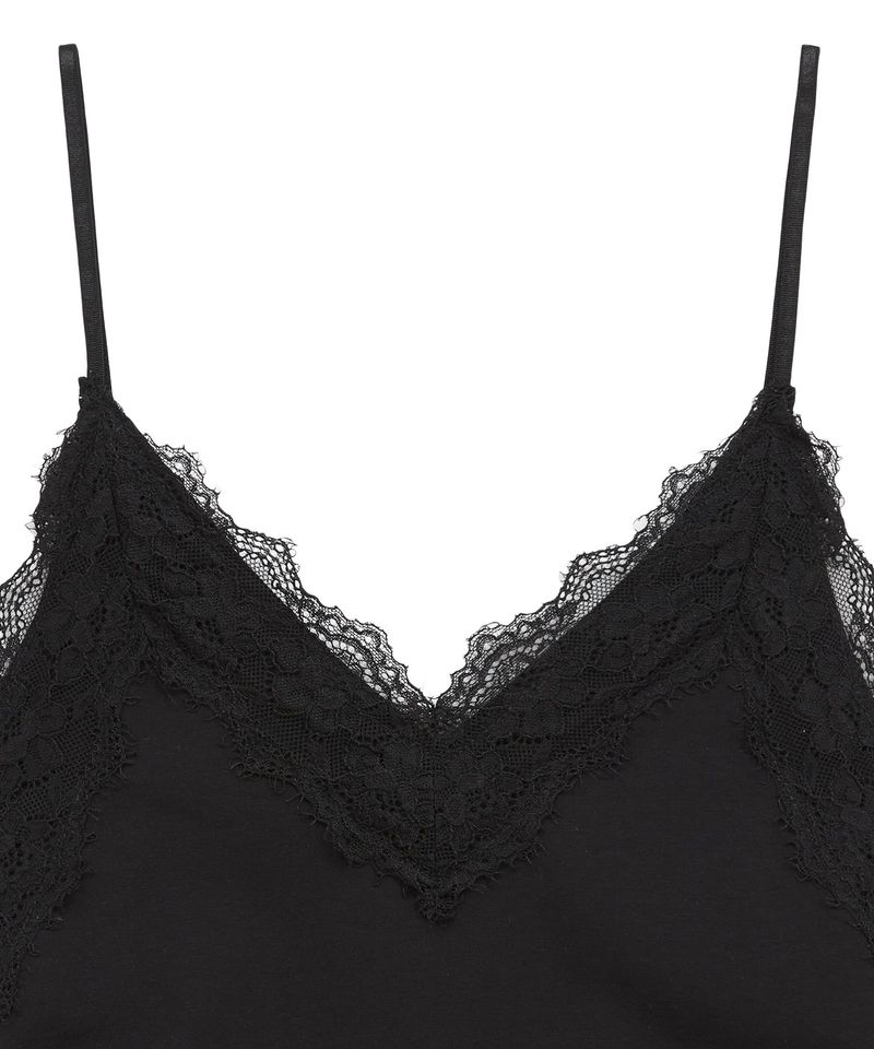 lace sh top (black)