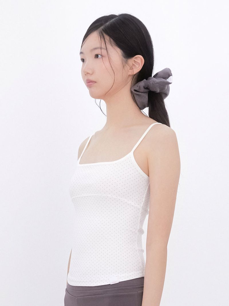 Dot Two-Tone Sleeveless (IVORY)