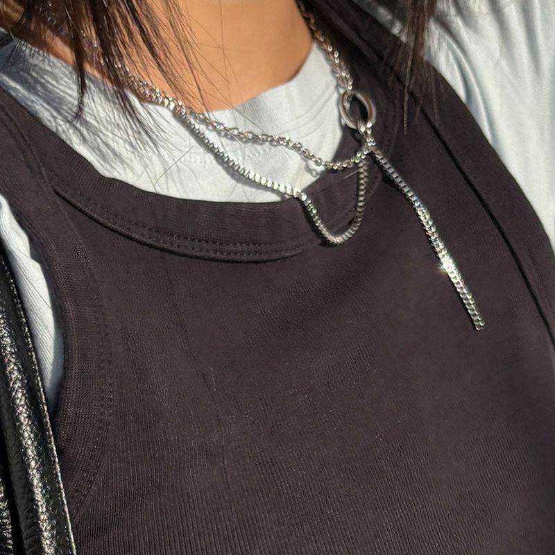 chain drop necklace