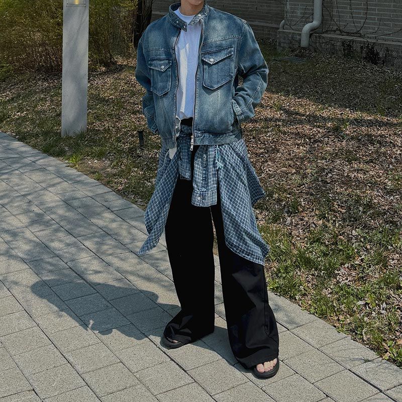 Awesome Super Long Wide Denim Pants (5color)
