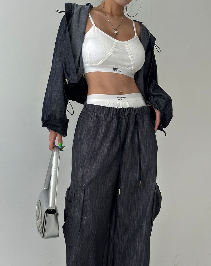 Cropped Hooded Shirt Jacket