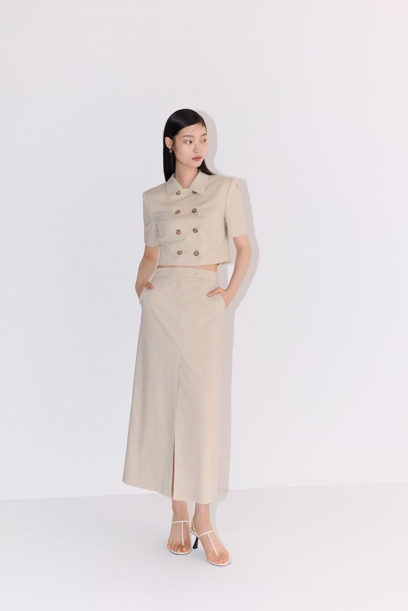 NO.27 SKIRT - BEIGE