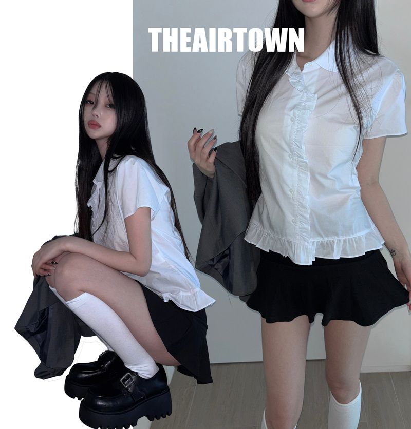 THEAIRTOWN（ザエアータウン）の「リリープリルコットンbl (2 color)（トップス）」