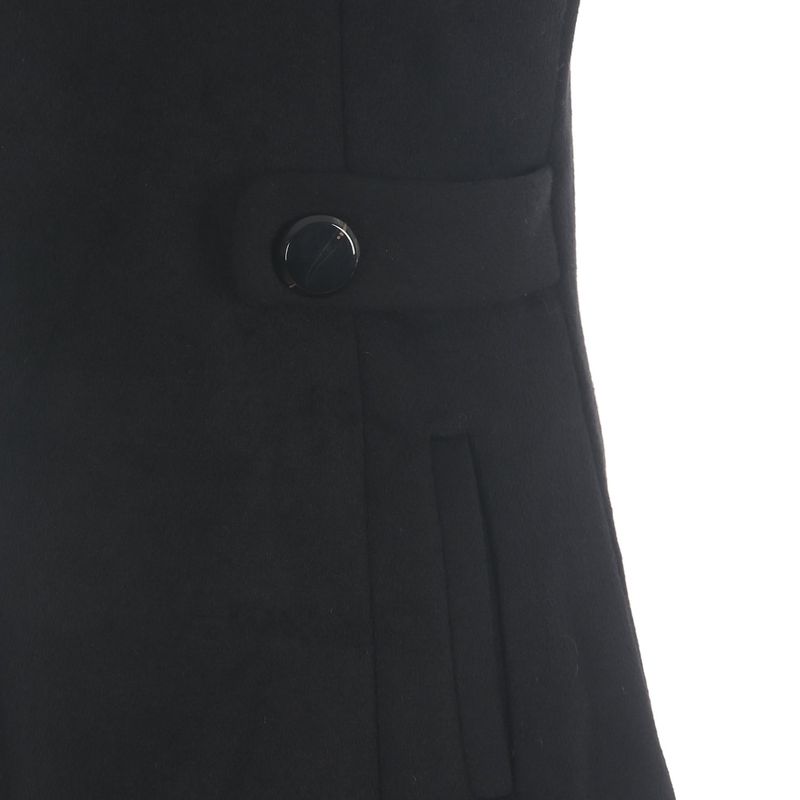Wool button mini dress 001