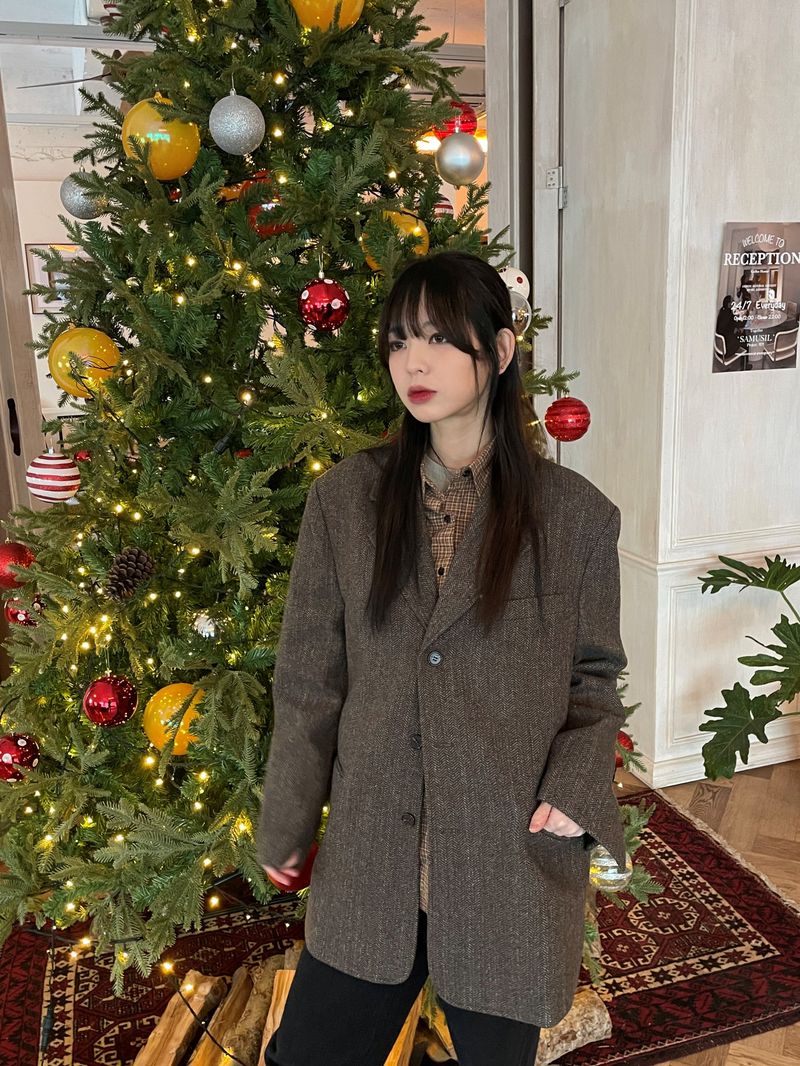 Lema tweed wool blazer