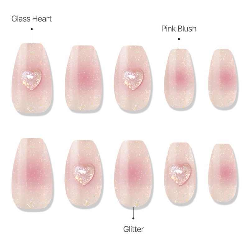 MUZMAK Reusable Nail Tip Paeony(Coffin)