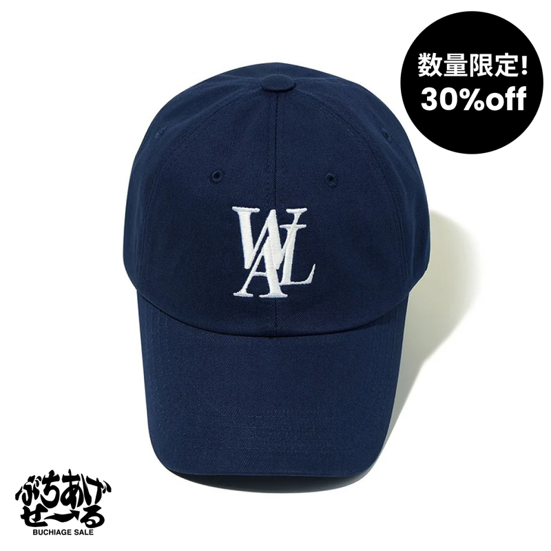 WOOALONG（ウアロン）の「【数量限定】Signature Logo ball cap - NAVY （Hats）」