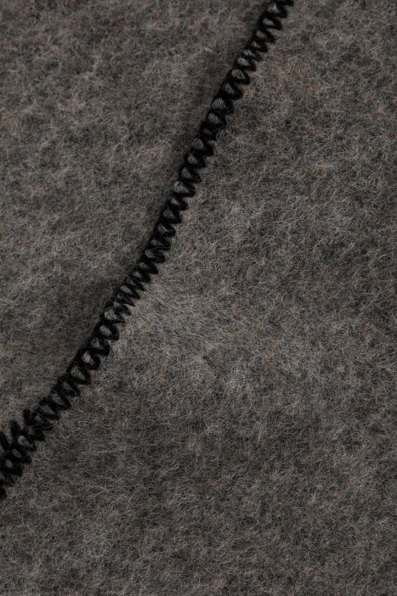 Stitch Wool Muffler [Gray]