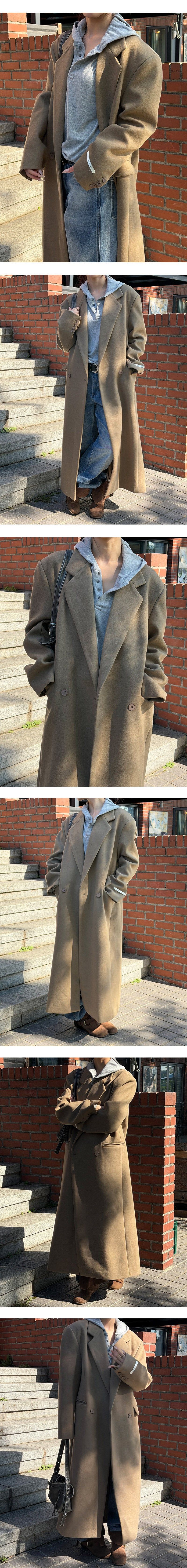[Unisex] Max double long coat(2color) 