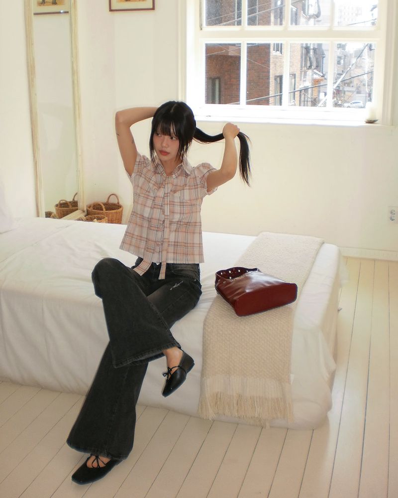 Furen Washing Bootcut Denim Pants