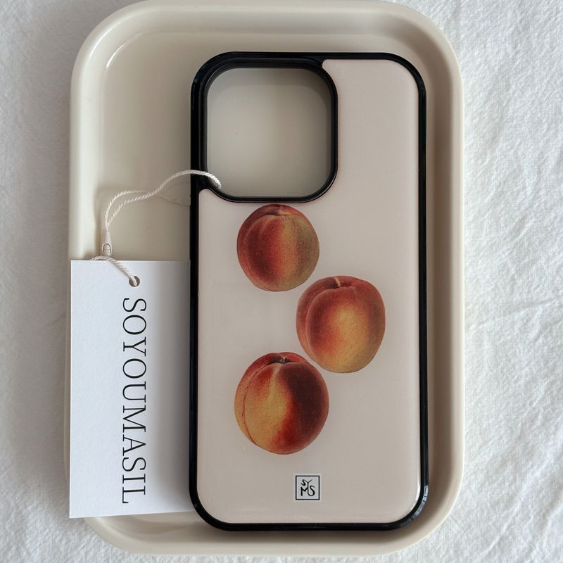 Peach epoxy bumper case