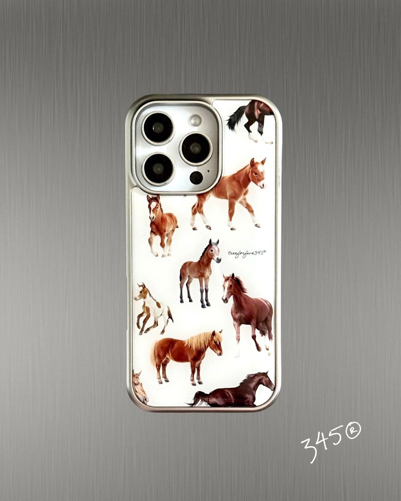 TREEFORFIVE345（ツリーフォーファイブ345）の「ホースシルバーエポキシバンパースマホケース / TREEFORFIVE345（スマホグッズ/小物）」