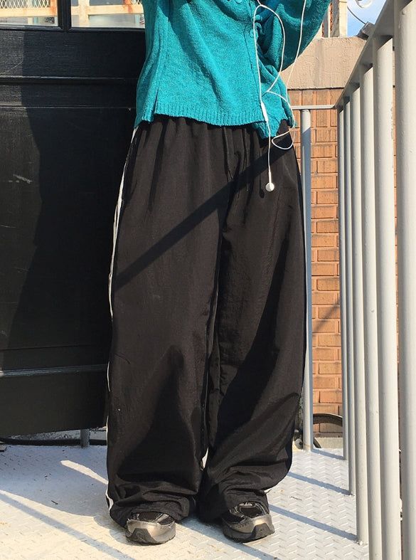 Seru Track Nylon Wide Pants