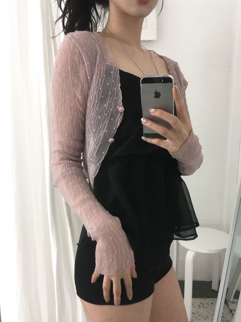 moroi(モロイ)の「Linkle dot cardigan(Tops)」