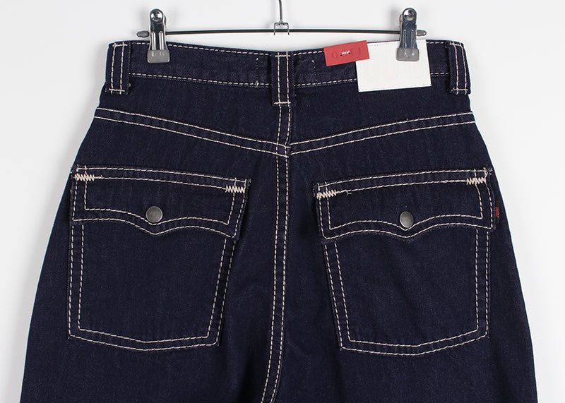 STITCH POCKET WIDE DENIM