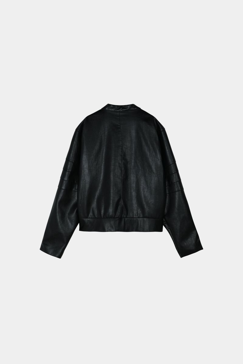 Incision Leather Jacket