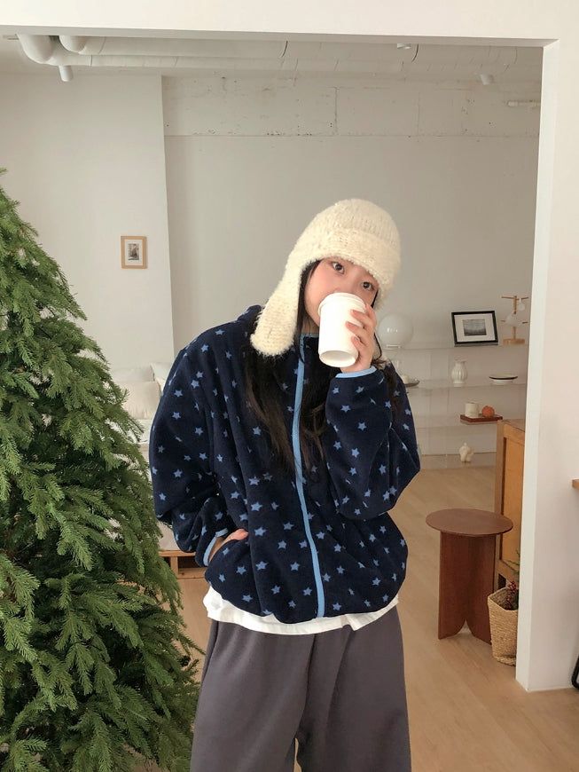 Helgue Wool Button Knit Beanie