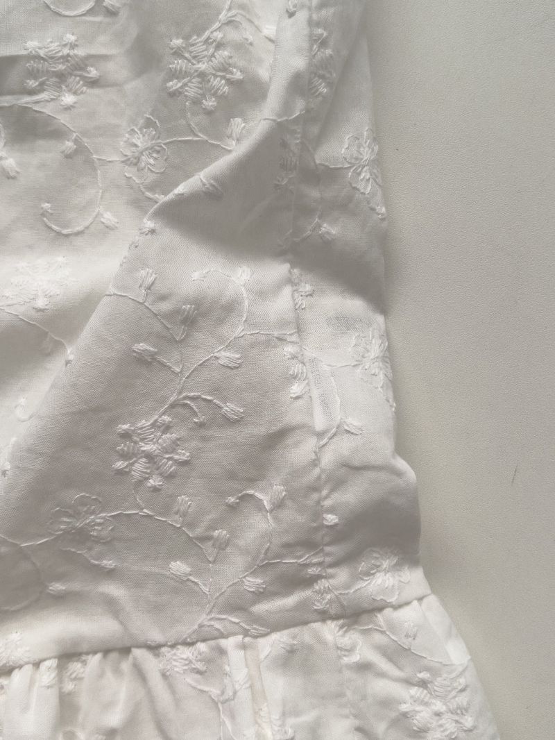 Jacquard Cotton Flare Bustier