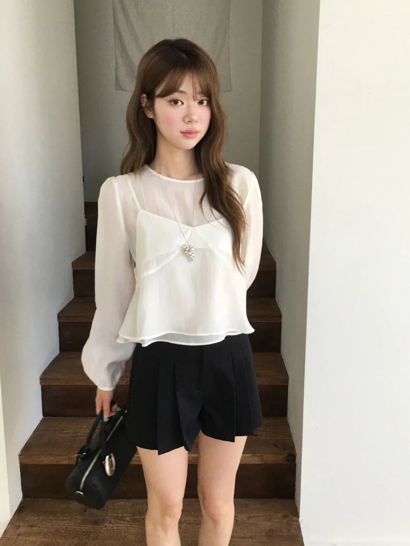 Paul bustier set blouse