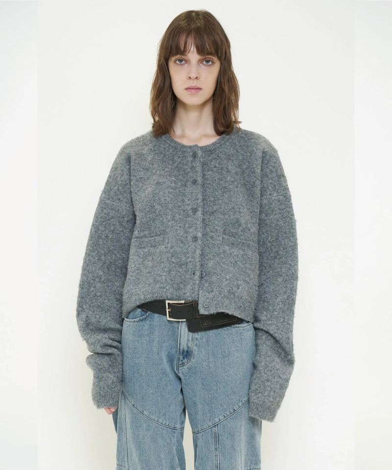 VIAVANDA（ヴィアヴァンダ）の「FLUFFY KNIT CARDIGAN（Tops）」