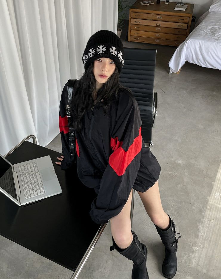 Kanso nylon track jacket