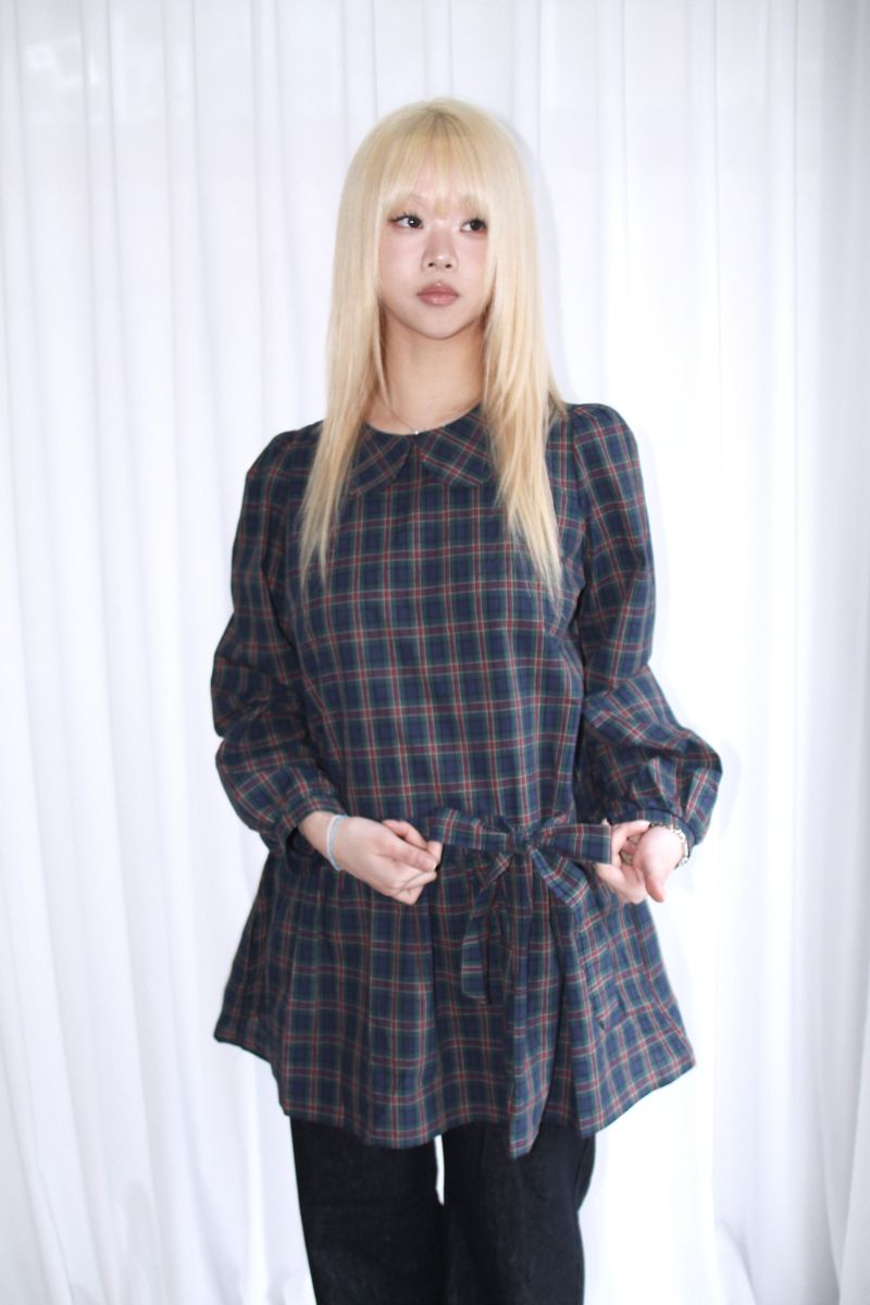 pintuck ribbon strap dress (2colors)