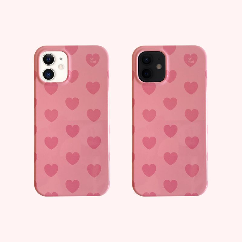 heart, heart glossy hard phone case
