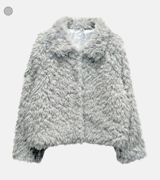 Feather Fluffy Fur Jacket